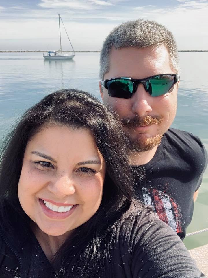 Larence and Ruthy by the water in Milwaukee, Wisconsin